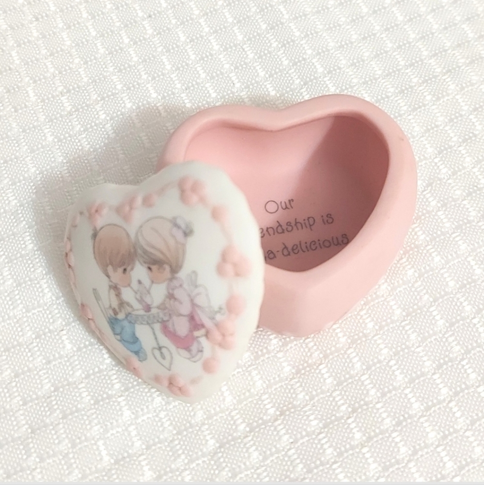 Precious Moments Miniature Trinket Box Our Friendship Is Soda Licious Porcelain